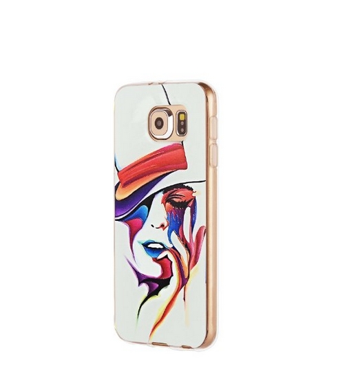 Soft Silicone Gel TPU Case Special 3D Relief Printing Pattern Back Cover for Samsung Galaxy S6 portrait